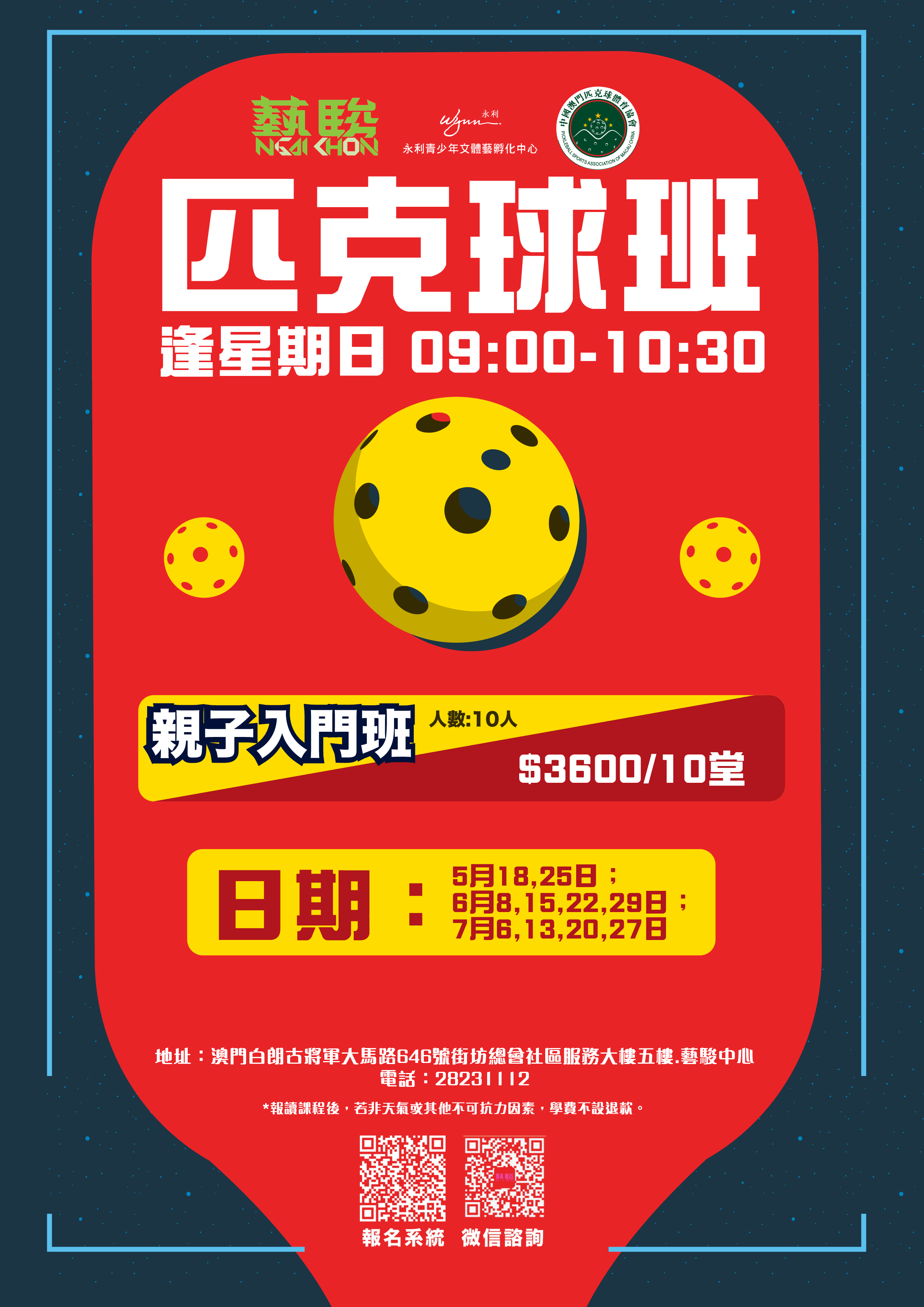 匹克球（親子入門班）
